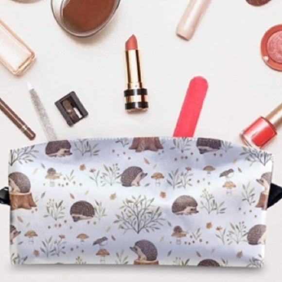 COWDIY Handbags - ❌SOLD Meadow Hedgehog Cosmetic Bag/ Travel Pouch